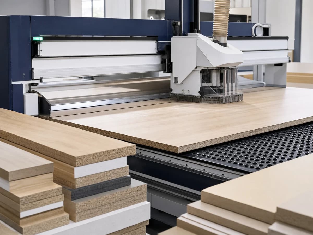 Tikslus baldinių plokščių pjovimas CNC įranga